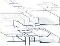 vue axonométrique des salles